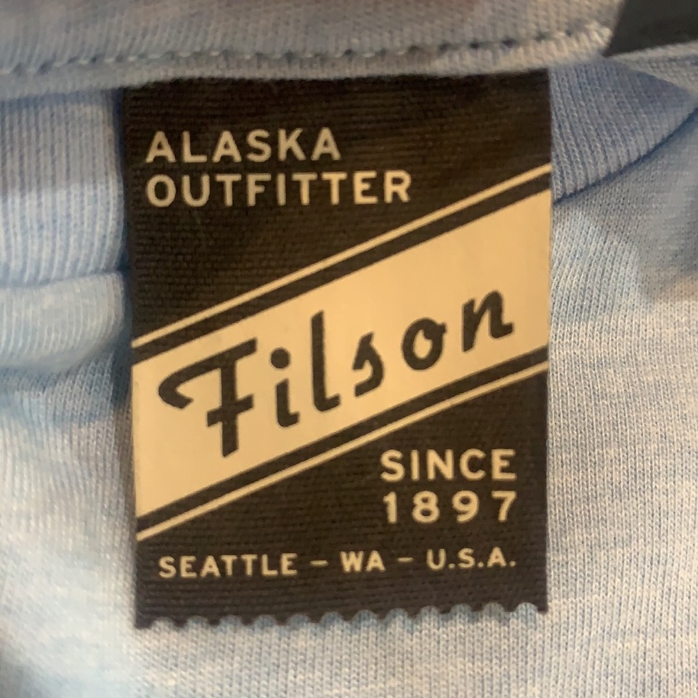 C.C. Filson Buckshot T- Shirt, NEW LtBlueHth NEW - Picture 4 of 5